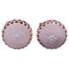 Men's 14K Yellow Gold Cufflinks with 0.18ct Diamond, Unbranded