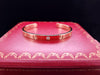 18k Yellow Gold Cartier Love Diamond  Open Cuff Bracelet Size 18