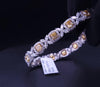 Two Tone Elegant Yellow / White Diamond Bracelet in 18K Y/W Gold