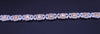 Two Tone Elegant Yellow / White Diamond Bracelet in 18K Y/W Gold
