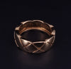 Coco Crush Ring quilted motif, 18K Yellow Gold