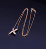 TIFFANY & CO. Paloma Picasso 18k Gold Kiss X Diamond Pendant Necklace