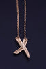 TIFFANY & CO. Paloma Picasso 18k Gold Kiss X Diamond Pendant Necklace