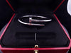 Cartier JUSTE UN CLOU  Nail Bracelet 18kt White Gold Size 17