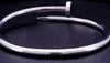 Cartier JUSTE UN CLOU  Nail Bracelet 18kt White Gold Size 17