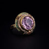 Antique Ring with Lavender Amethyst in 14K Yellow Gold