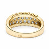 14K Yellow Gold Diamond Honeycomb Band Ring Size 8