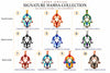 Crown Jewelers Signature Enamel Hamsa Pendant in 14K Yellow Gold – Available in 10 Colors