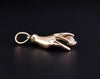 Luxury 14K White Gold Women's Hand Diamond Pendant