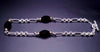 David Yurman Sterling Silver 18k Yellow Gold Black Onyx Necklace