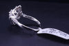 14K White Gold Ring With Diamonds Size 7.5