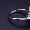 14K White Gold Ring With Diamonds Size 7.5