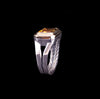 DAVID YURMAN Novella Statement Silver Ring With 18K Gold And Citrine