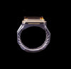 DAVID YURMAN Novella Statement Silver Ring With 18K Gold And Citrine