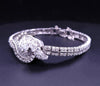 Ladies Vintage Watch Bracelet in Platinum with Diamonds