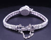 Ladies Vintage Watch Bracelet in Platinum with Diamonds