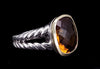 David Yurman  Sterling Silver 18K Yellow Gold Citrine Noblesse Ring