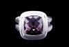 David Yurman Sterling Silver  Albion Amethyst Ring size 8