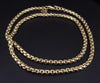 Chain Collection for Men Box Chain Necklace 18K Yellow Gold, 3.8mm