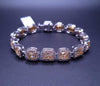 Natural fancy Yellow  Diamond Bracelet 18K White Gold