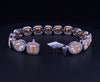 Natural fancy Yellow  Diamond Bracelet 18K White Gold