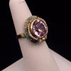 Antique Ring with Lavender Amethyst in 14K Yellow Gold