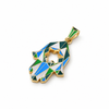 Custom Made Hamza Pendant in 14K Yellow Gold - We Have 9 Different Colors