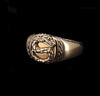 John Hardy Men's Legends Naga 18K Gold Signet Ring Size 9