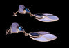 KBN Earrings in 18K Yellow Gold and London Blue Topaz & Pearl Earrings