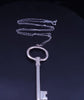 Tiffany & Co Silver Oval Key Necklace Pendant Charm Chain 18''