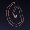 Kieselstein-Cord 18K Yellow Gold Heart Pendant Necklace 0.2 ct