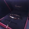 Cartier Love Bracelet with 6 diamonds in 18K Yellow Gold size 16
