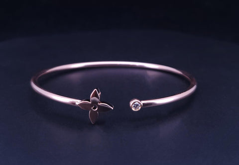 Idylle Blossom Twist Bracelet, Rose Gold