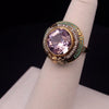 Antique Ring with Lavender Amethyst in 14K Yellow Gold