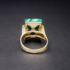 Malachite Ring in 14K Yellow Gold Size 6.5