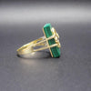 Malachite Ring in 14K Yellow Gold Size 6.5