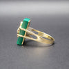 Malachite Ring in 14K Yellow Gold Size 6.5