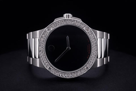 Movado SE Extreme 44mm Black Dial Quartz Stainless Steel Men's Wristwatch