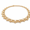Mikimoto Boutique Heavy 18K Gold Cultured Pearl Floral Fine Diamond Necklace