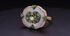 Judith Ripka large Oasis Ring with green Jade in 18K yellow Gold