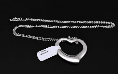 Elsa Peretti Open Heart Pendant with Chain