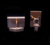 Ruby Diamond Cufflink Stud Set 14Karat Gold