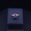 Designed by famous Gurhan, Amethyst Ring Set in 24K Yellow Gold Size 6.25