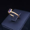Designed by famous Gurhan, Amethyst Ring Set in 24K Yellow Gold Size 6.25