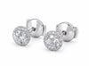Tiffany & Co Platinum Diamond Soleste Stud Earrings