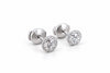 Tiffany & Co Platinum Diamond Soleste Stud Earrings