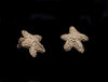 Vintage Tiffany & Co. 18K Yellow Gold Bumpy Starfish Stud Earrings