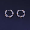 Sixteen Stone by Tiffany Narrow Earrings in Platinum & Yellow Gold with Diamonds
