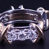 Sixteen Stone by Tiffany Narrow Earrings in Platinum & Yellow Gold with Diamonds
