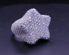 Star Shape Ring in 14K White Gold With Diamonds Size 8.5